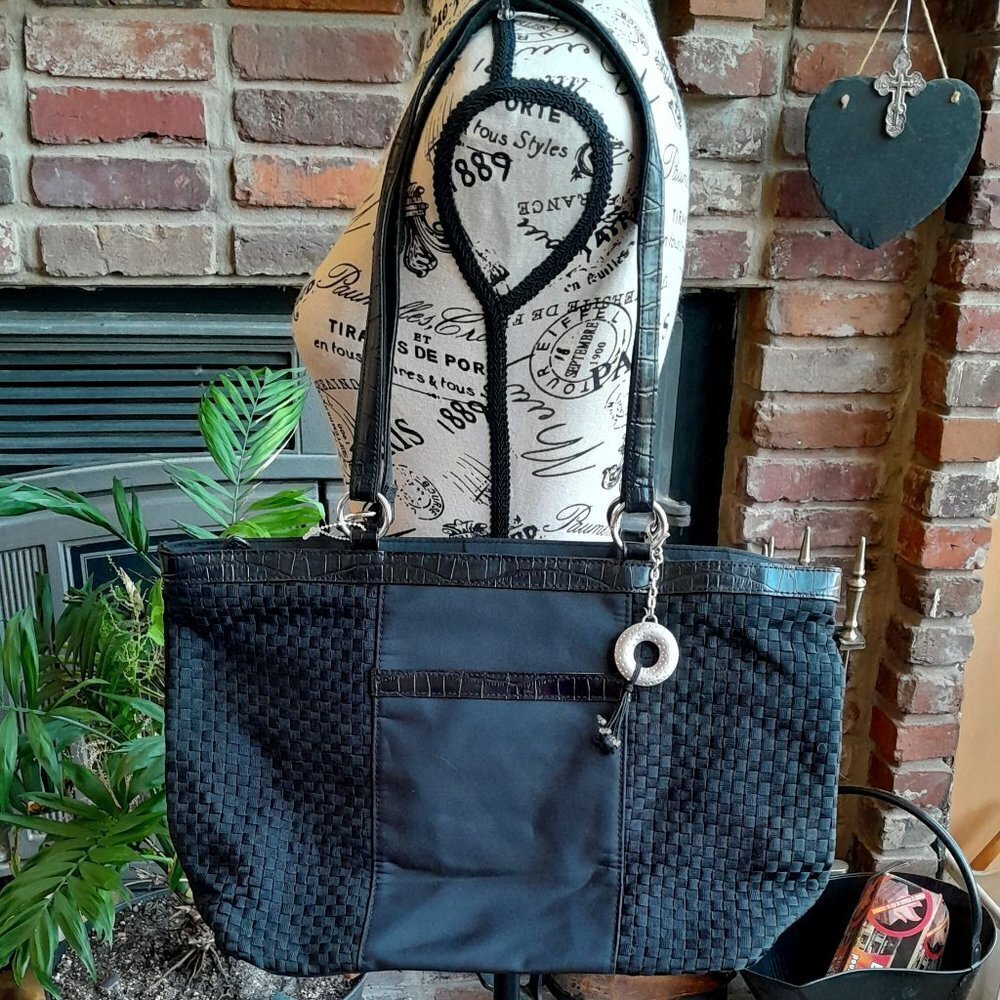 Coldwater Creek Black with silver accents Shoulder Bag